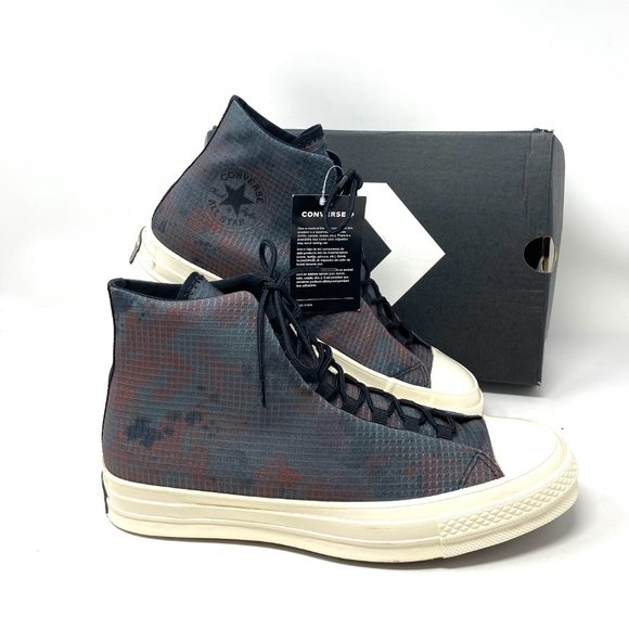 Converse 170903C CHUCK 70 Men's TAPE SEAM Black Terracotta Canvas High Sneakers - Picture 7 of 9